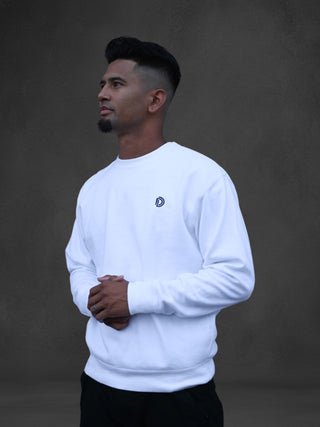 Icon Crewneck - White