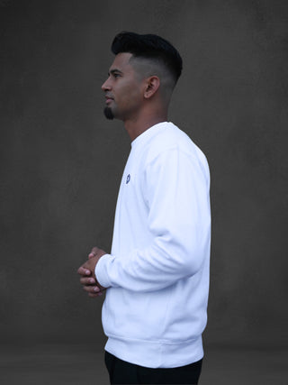 Icon Crewneck - White