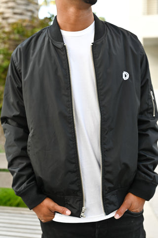 Premium Icon Bomber Jacket - Black